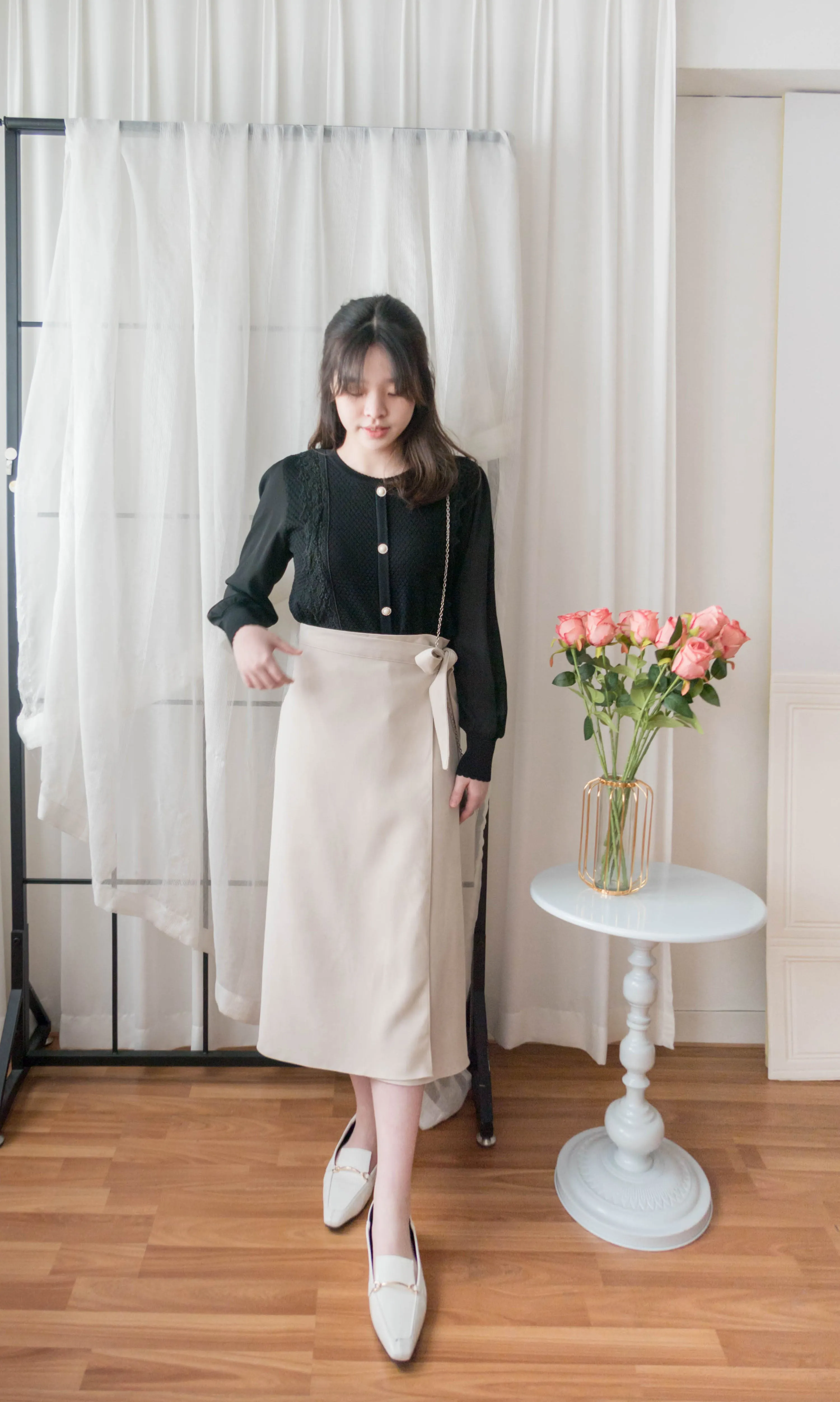 Slim Waist 包裹式穿著微A形顯瘦半身裙, Dress/ SK8748