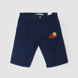 Smart Blue Themed Summer Boys Short