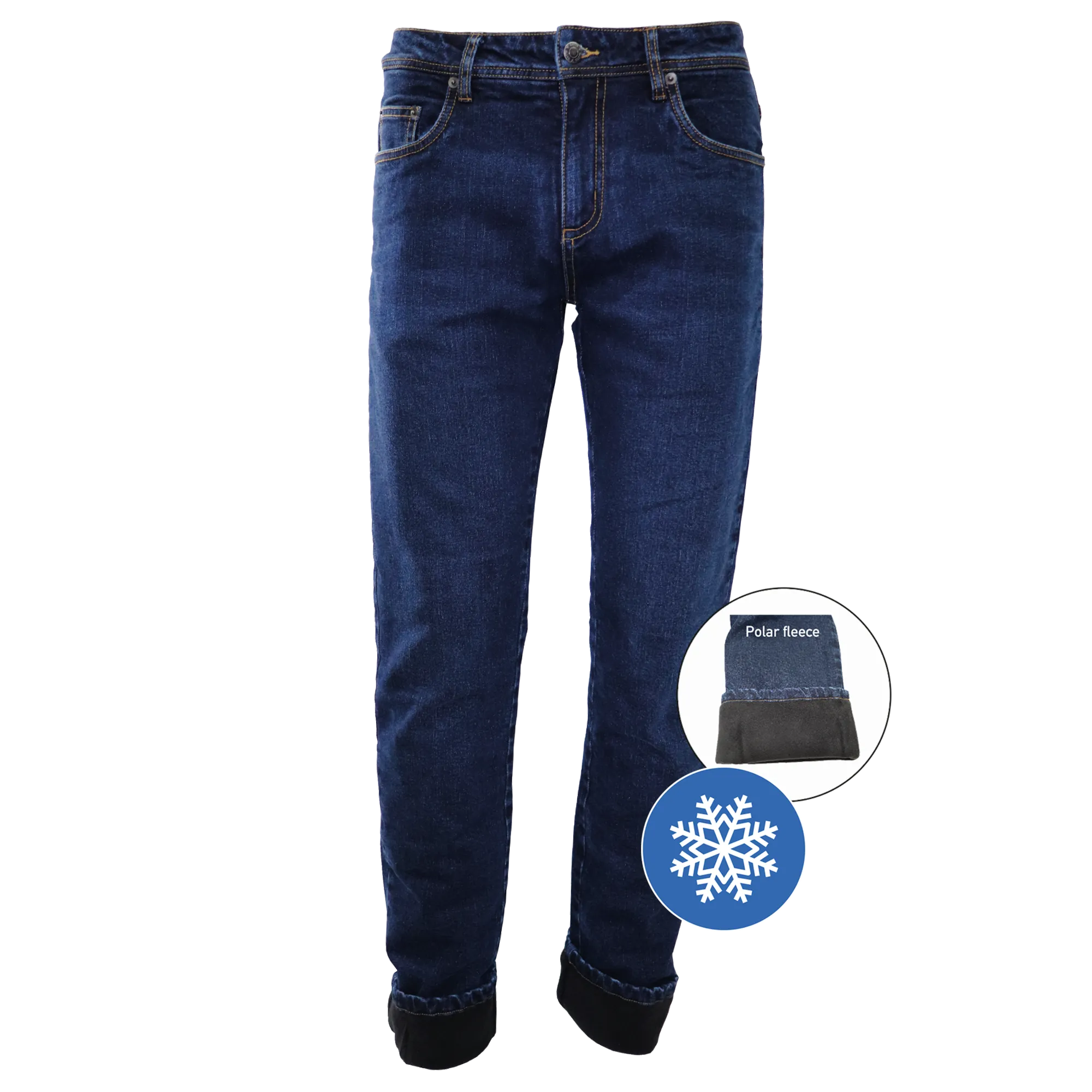 SMR300D - Jeans doublé pour homme extensible||SMR300D - Stretch men’s lined jeans