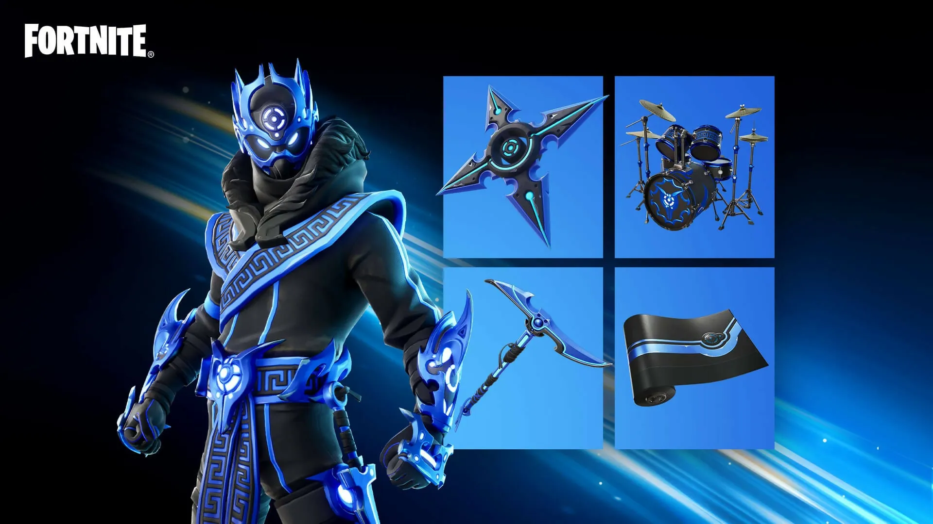 Sony - PlayStation 5 Slim 1TB Console - Disc Edition - FORTNITE Cobalt Star Bundle w. FREE Minty Legends Pack