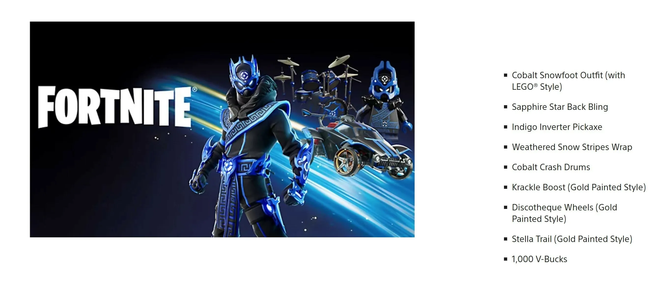Sony - PlayStation 5 Slim 1TB Console - Disc Edition - FORTNITE Cobalt Star Bundle w. FREE Minty Legends Pack