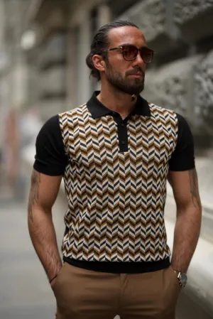 Sorento Black Slim Fit Polo T-Shirt
