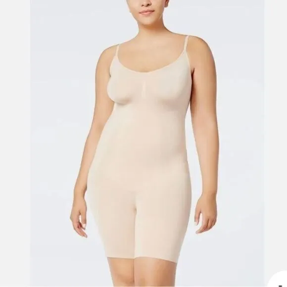 Spanx Slim Cognito Midthigh Shape Suit 1X Nude