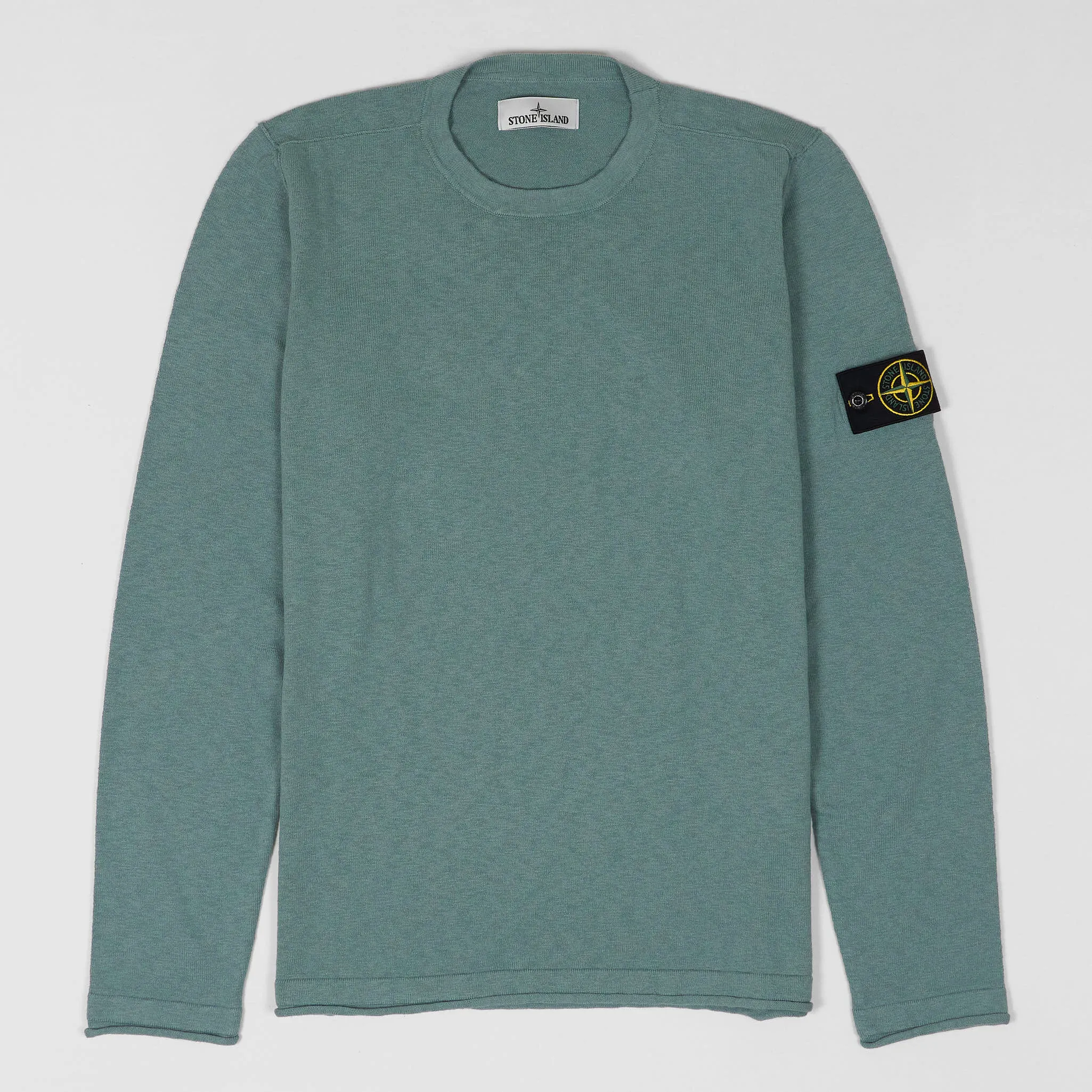 Stone Island Crew Neck Knitted Sweatshirt Pullover