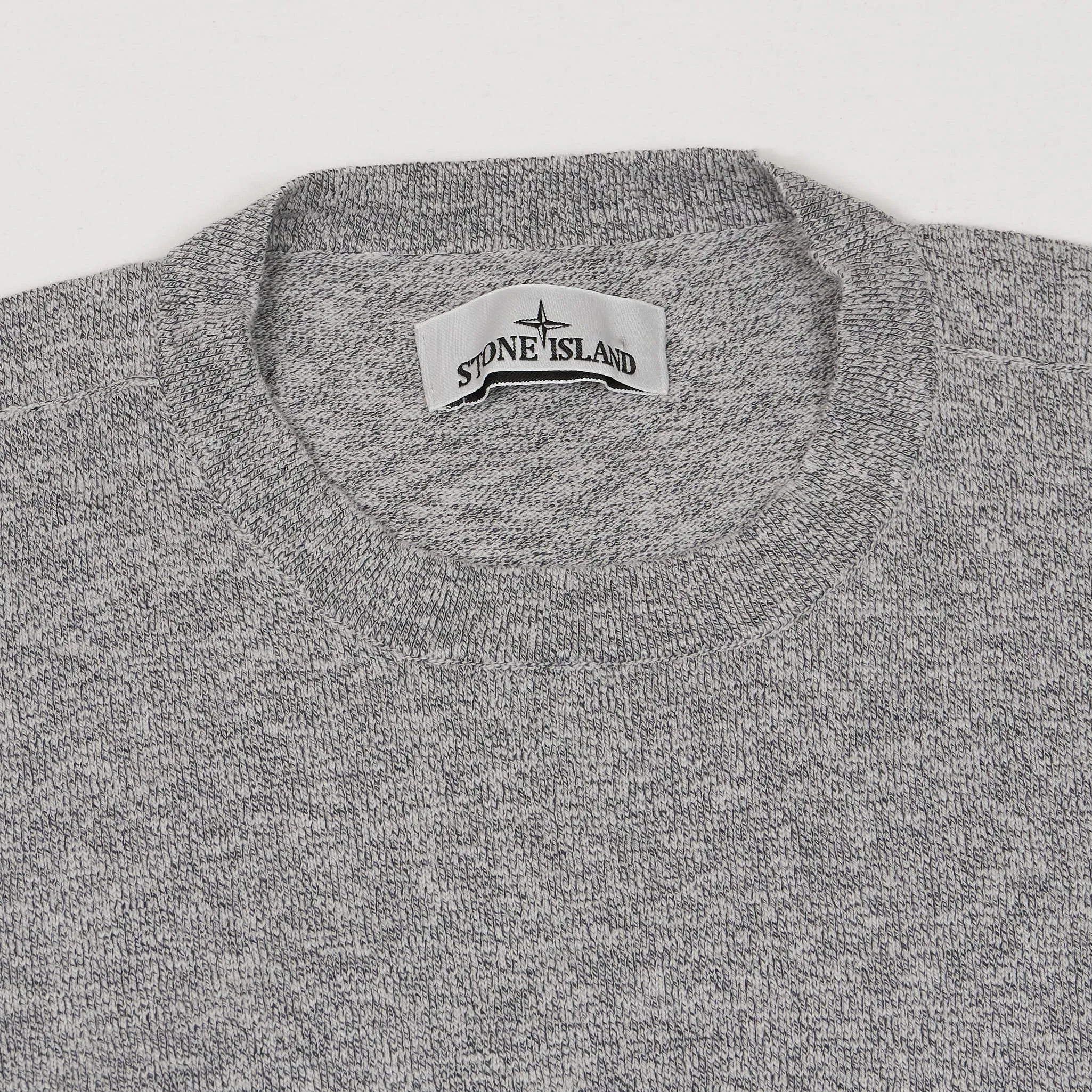 Stone Island Crew Neck Knitted Sweatshirt Pullover