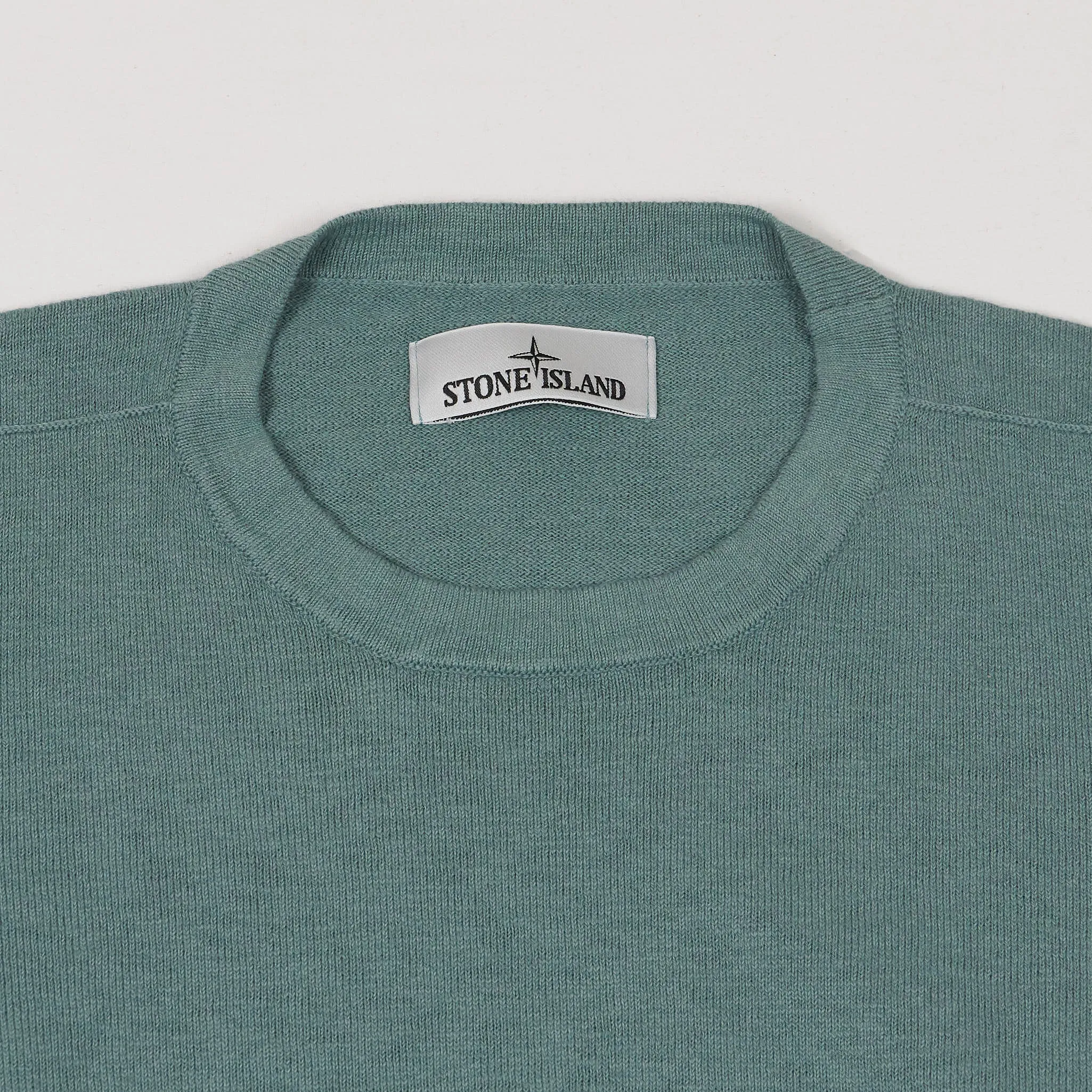 Stone Island Crew Neck Knitted Sweatshirt Pullover