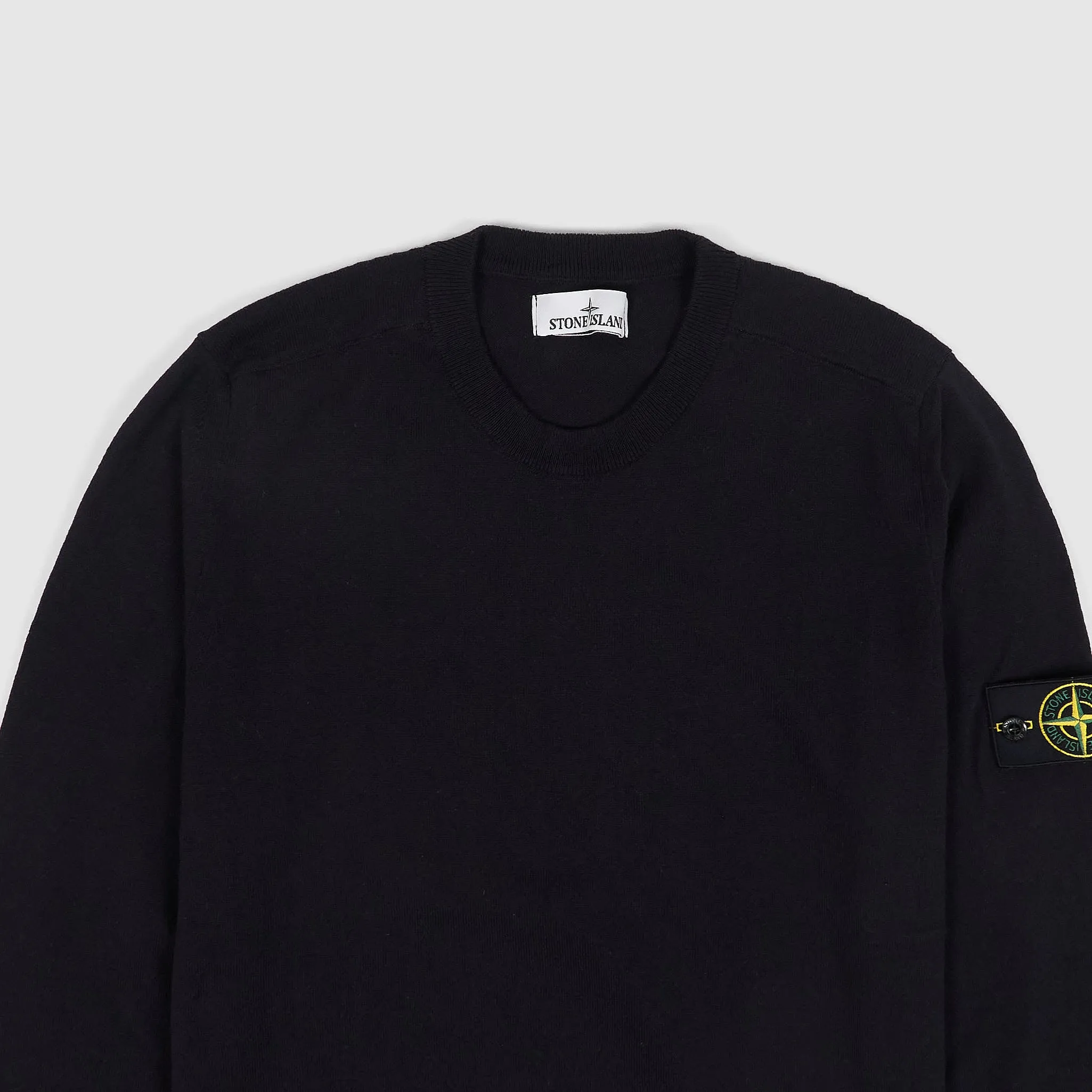 Stone Island Crew Neck Knitted Sweatshirt Pullover