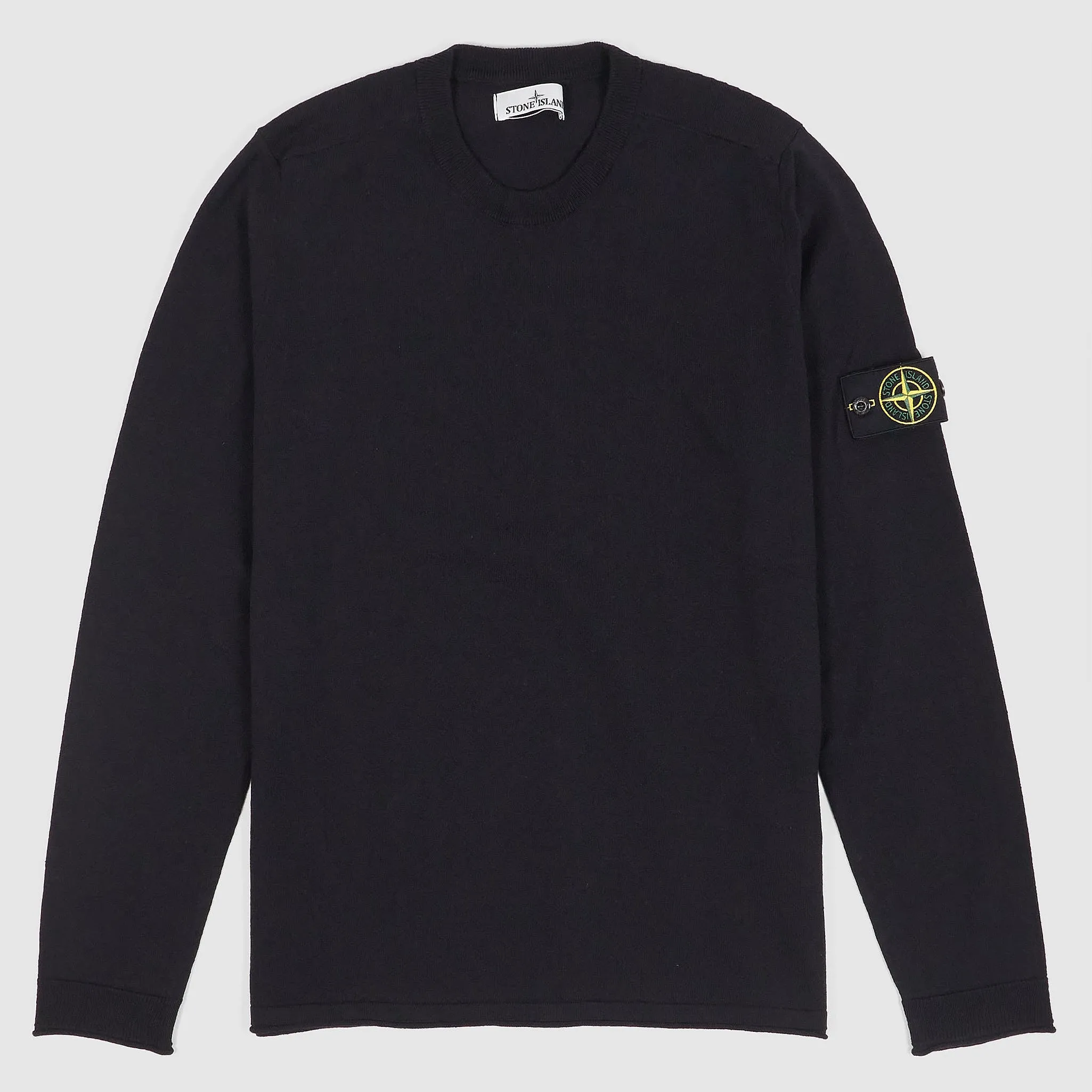 Stone Island Crew Neck Knitted Sweatshirt Pullover