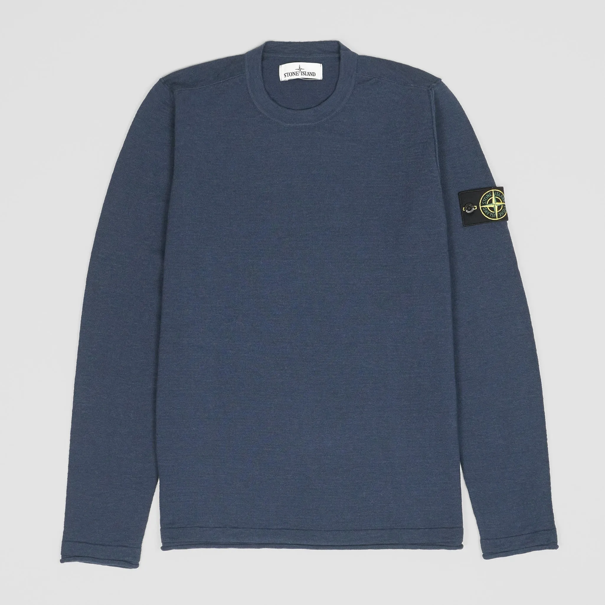 Stone Island Crew Neck Knitted Sweatshirt Pullover