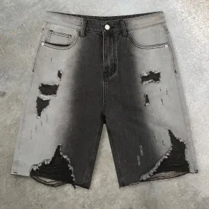 Straight cut cropped shorts