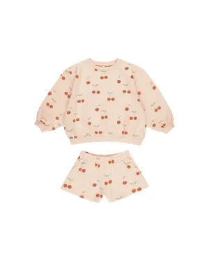 Summer terry set || Cherries