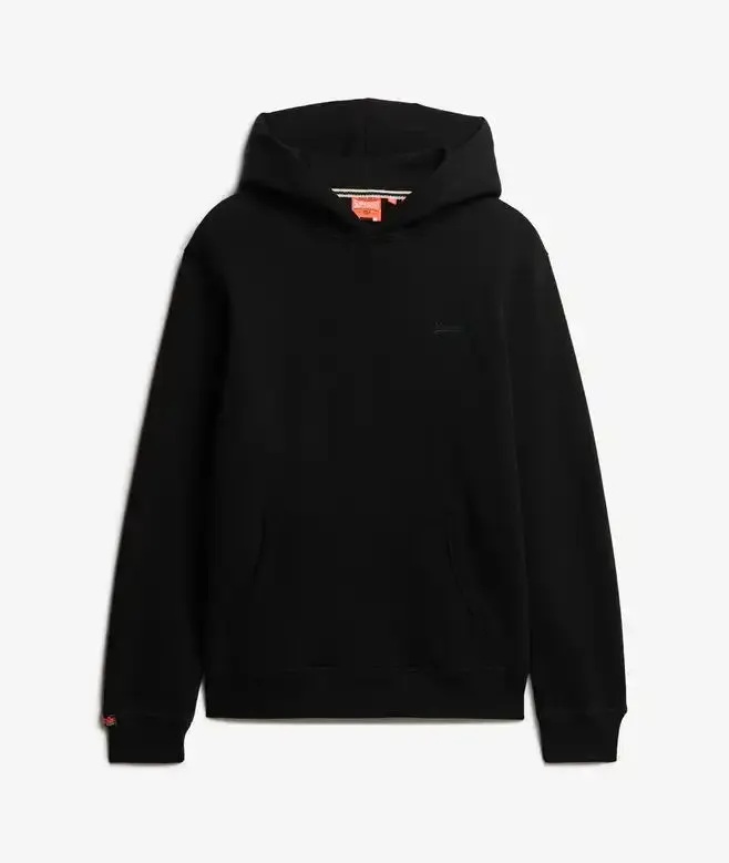 Superdry Mens Essential Logo Hoodie Black