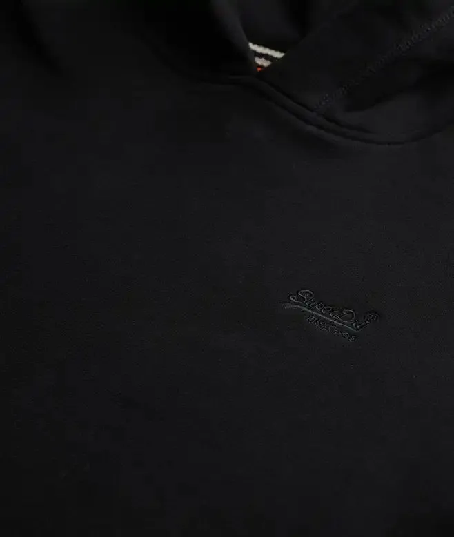 Superdry Mens Essential Logo Hoodie Black