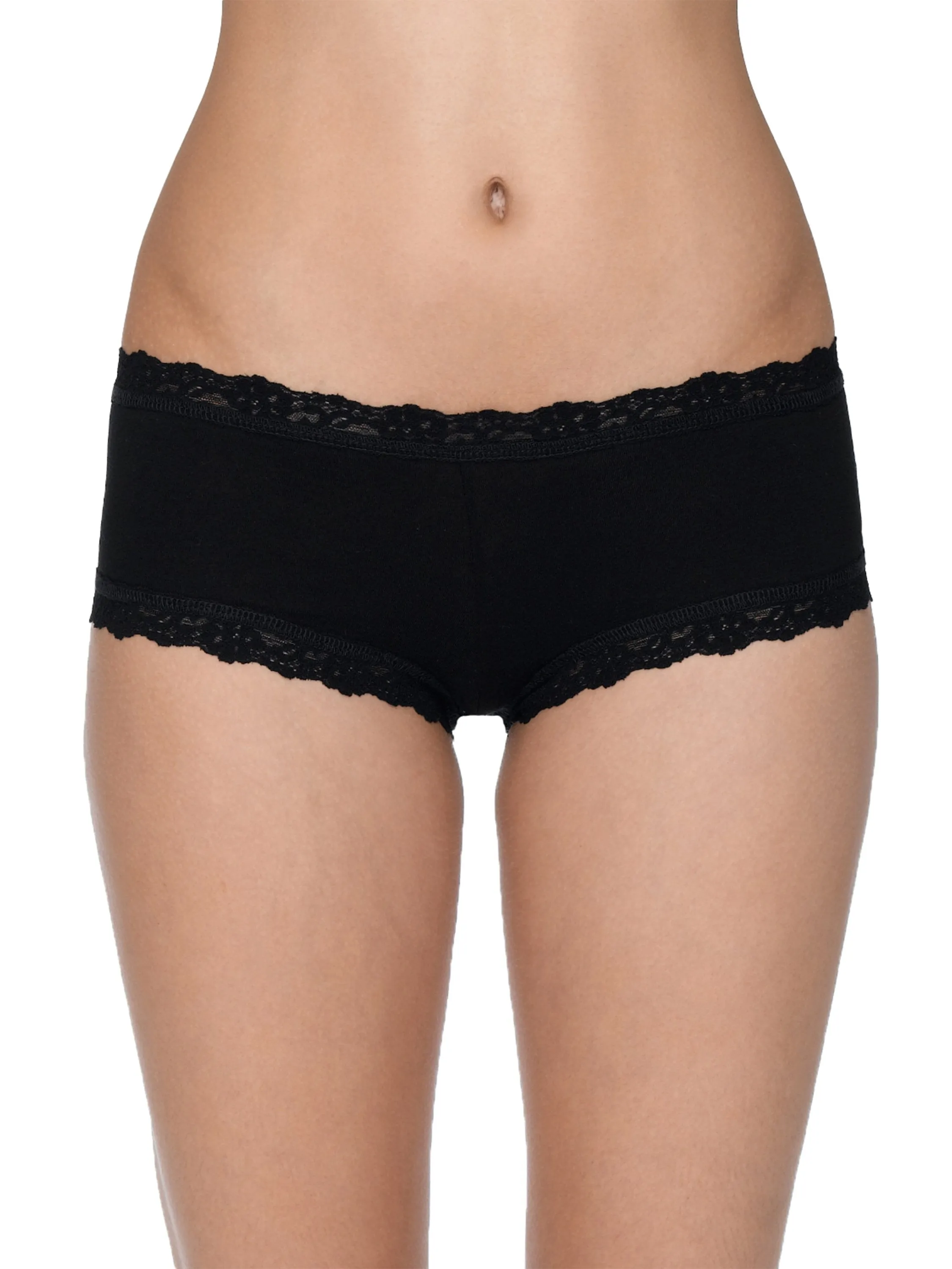 Supima® Cotton Boyshort Black