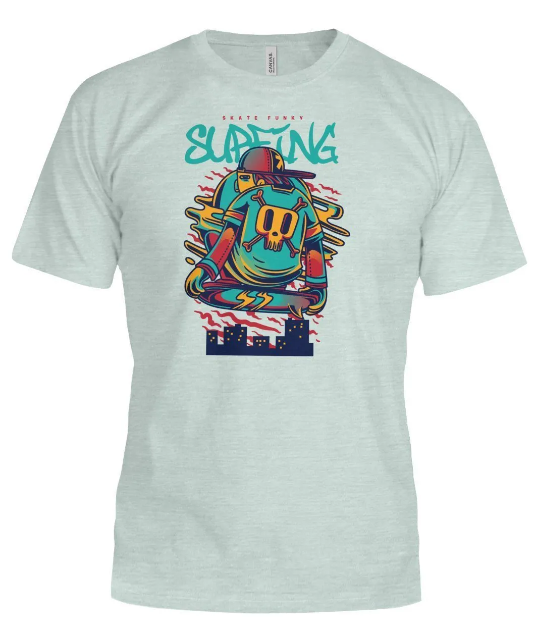 Surfing Bella Canvas Tee