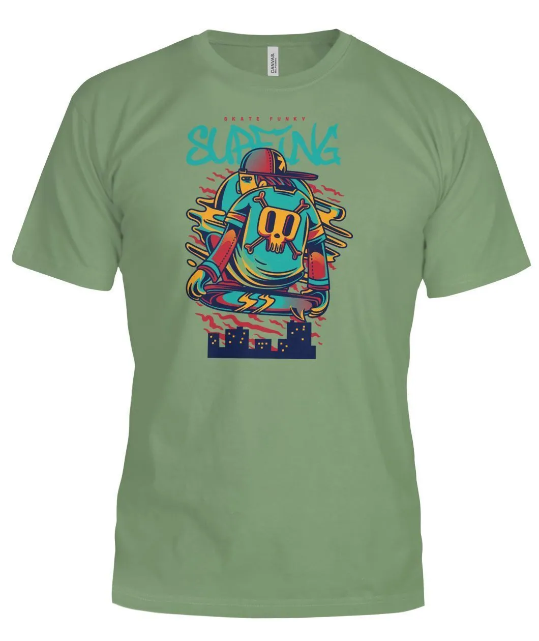 Surfing Bella Canvas Tee