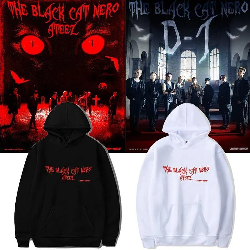 Sweatshirt ATEEZ THE BLACK CAT NERO
