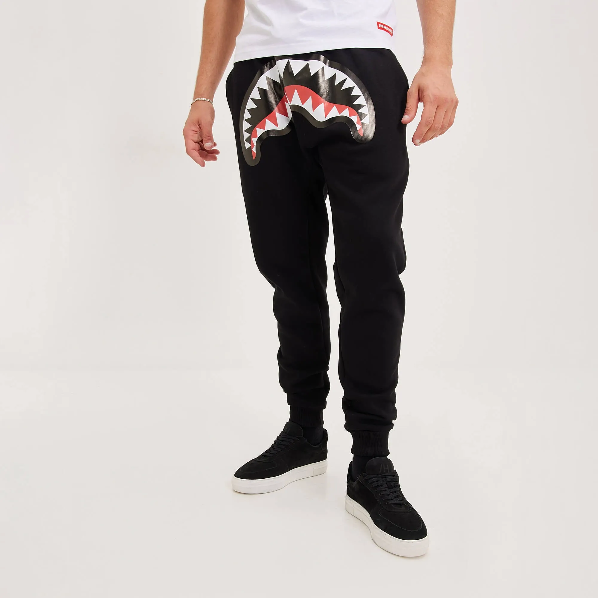 Tepláky Sprayground Smooth Front Pants čierne