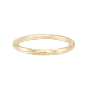 Textured Band of 14K Gold