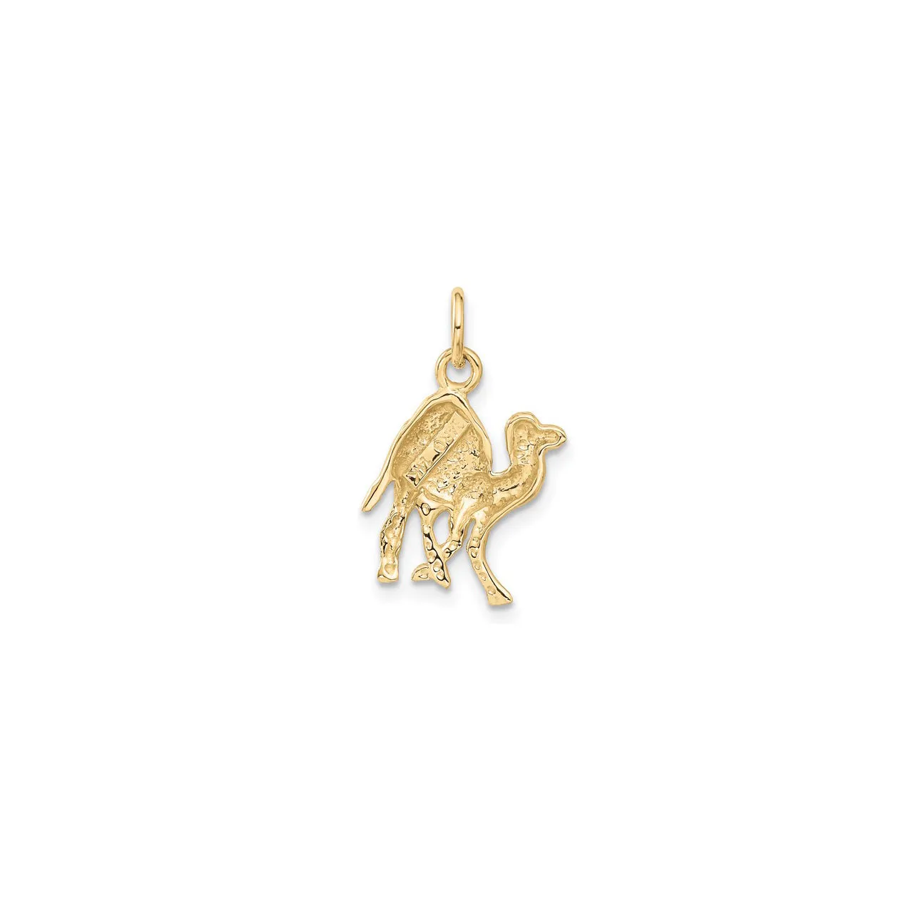 Textured Camel Pendant (14K)