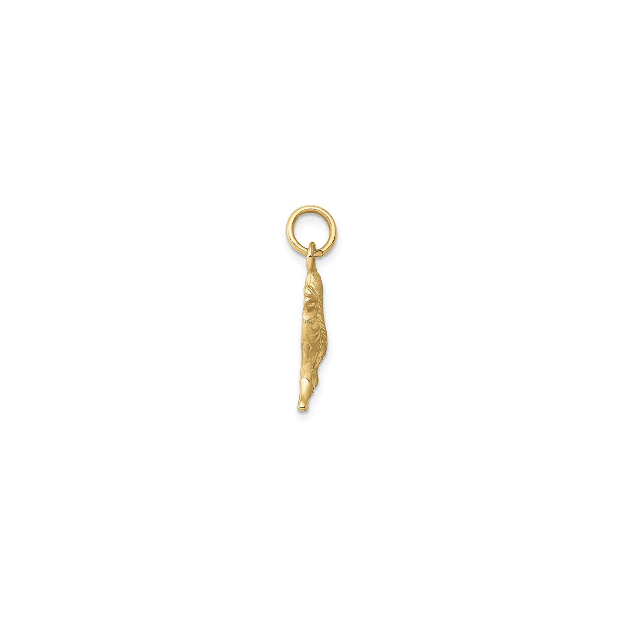 Textured Camel Pendant (14K)