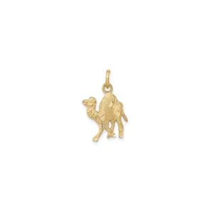 Textured Camel Pendant (14K)