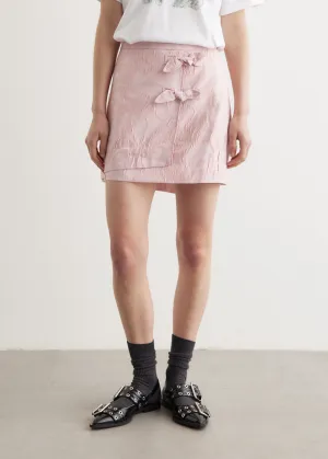 Textured Cloque Mini Skirt