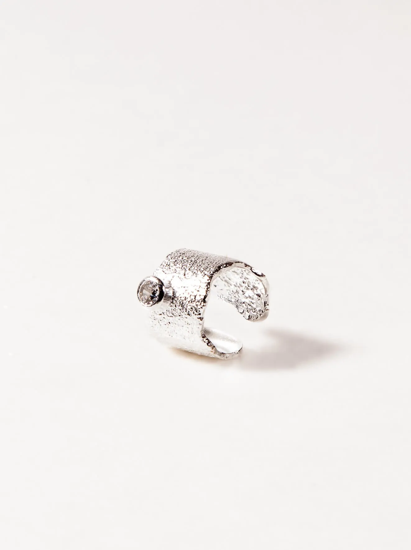 Textured CZ Ear Cuff