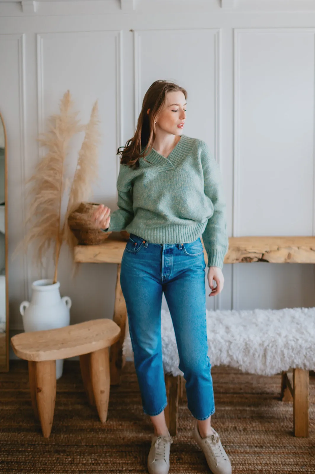 The 501 Original Crop Jeans by Levi's - Medium Indigo