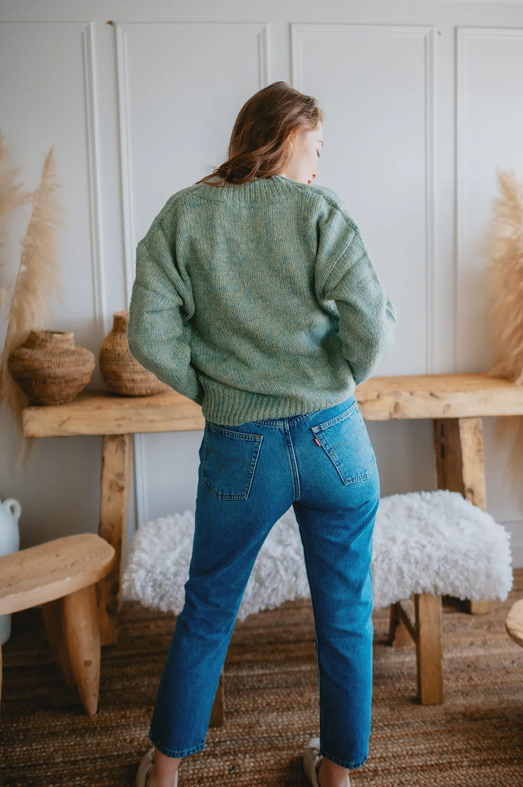 The 501 Original Crop Jeans by Levi's - Medium Indigo