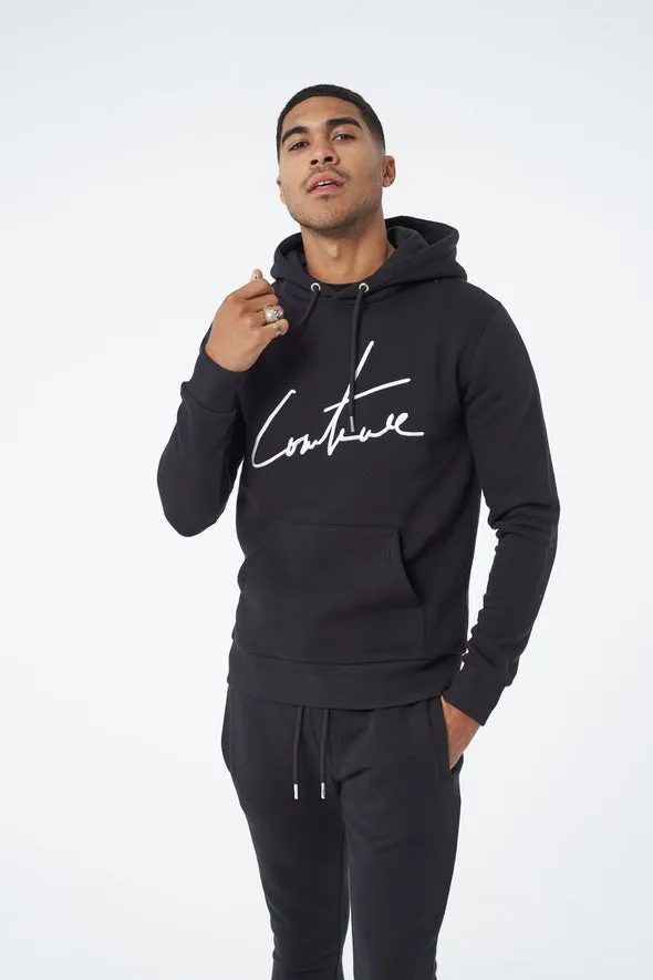 The Couture Club Essentials Signature Slim Hoodie Black