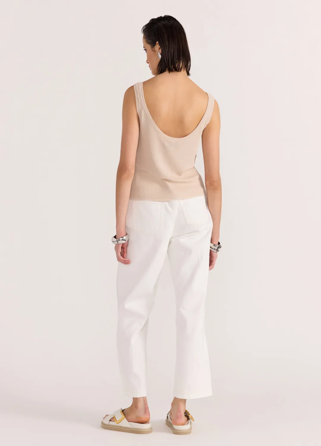 The Olympia Crop Denim Jeans