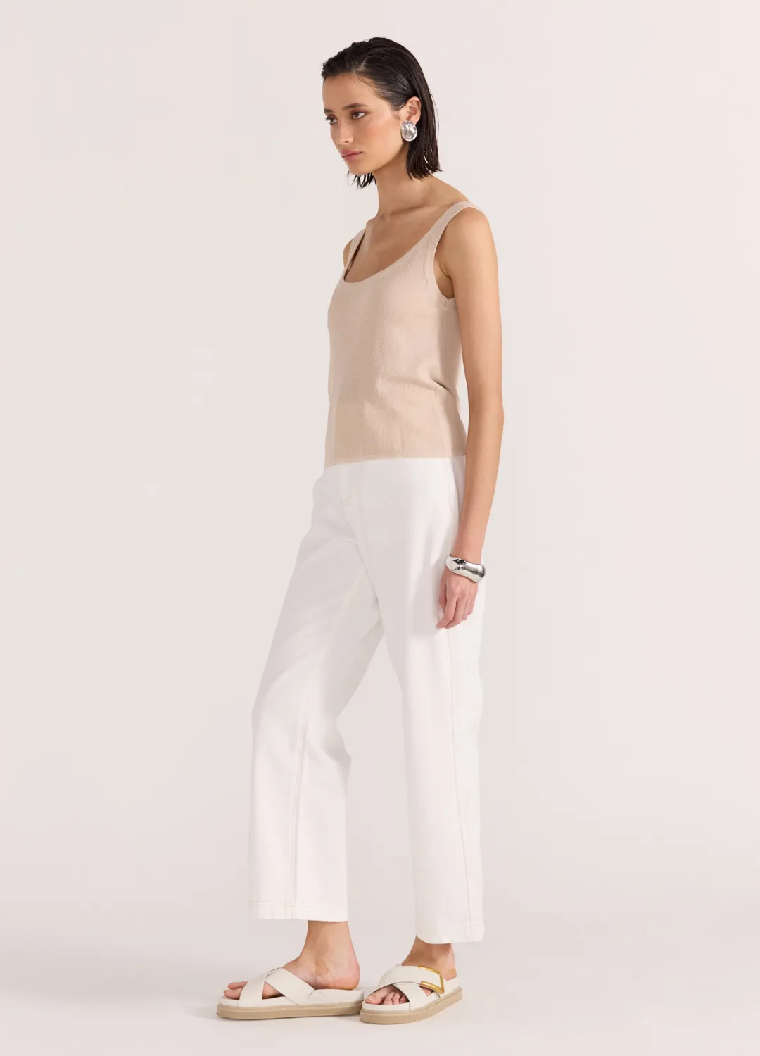 The Olympia Crop Denim Jeans