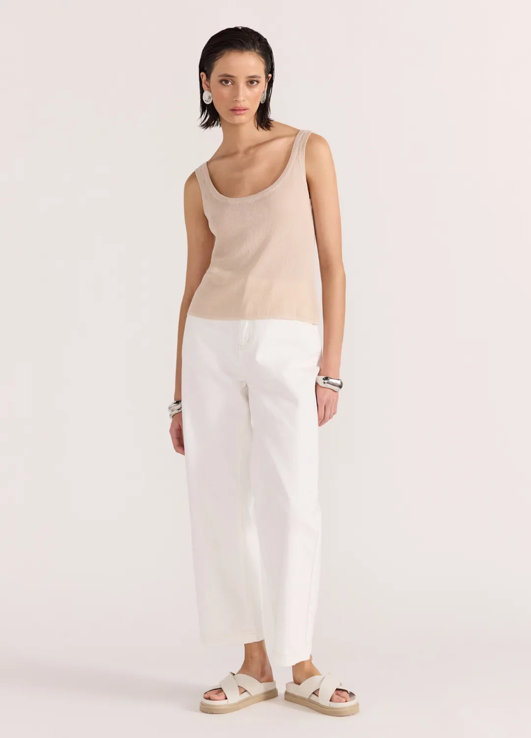 The Olympia Crop Denim Jeans