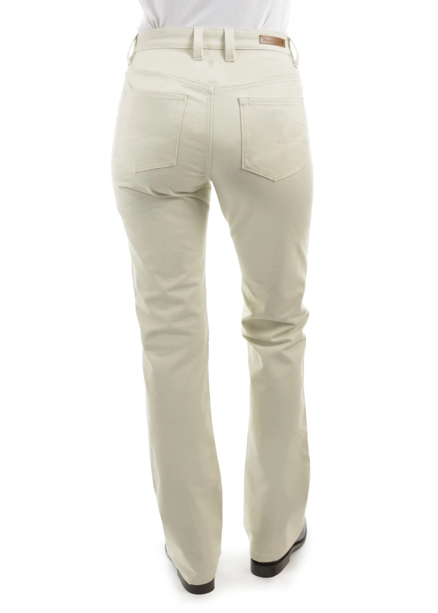 Thomas Cook Stretch Ladies Moleskin Jeans Stone