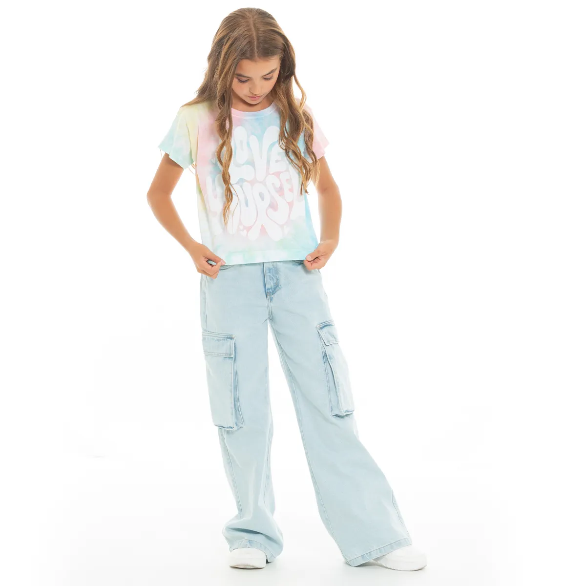 TIE DYE GRAPHIC T-SHIRT FOR GIRLS