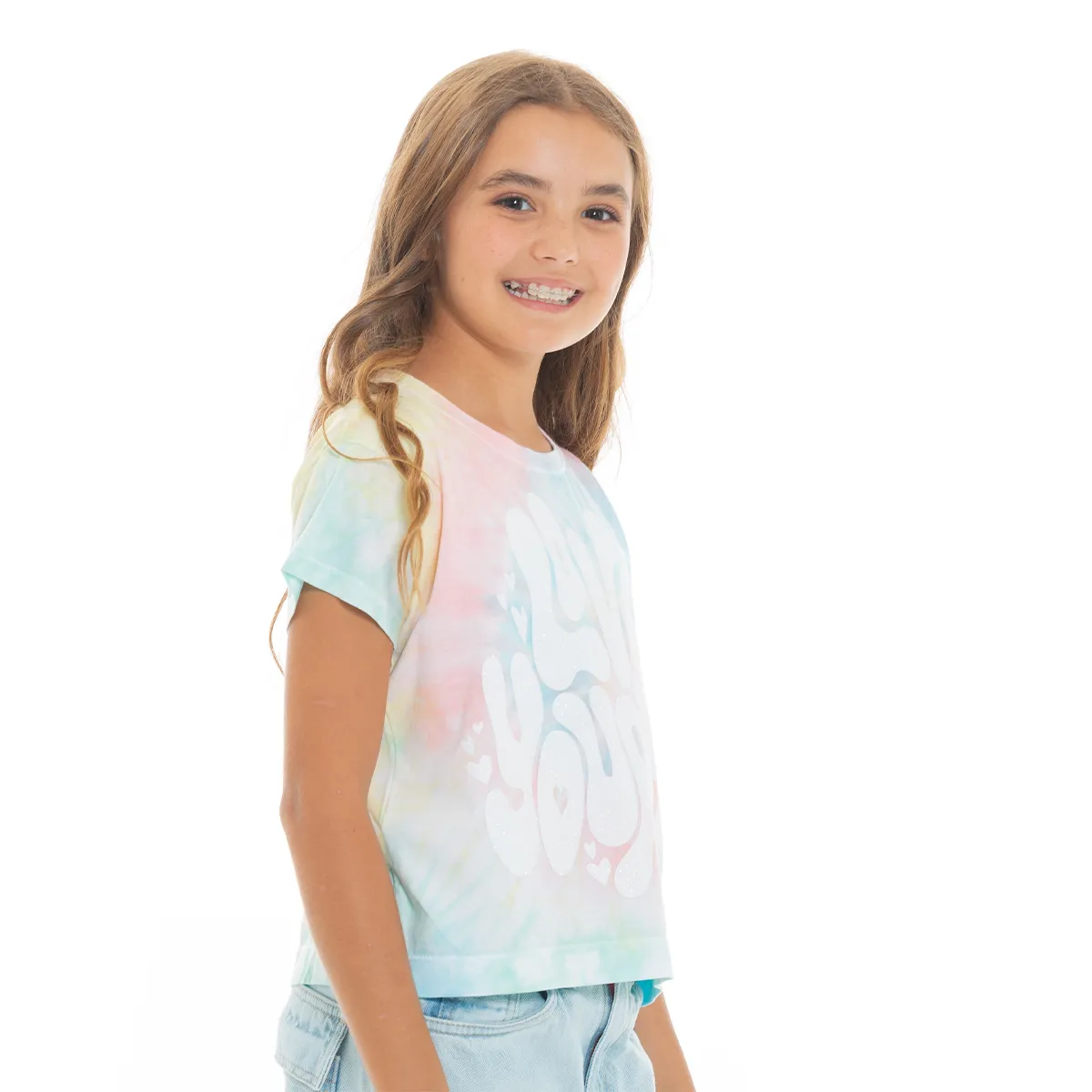 TIE DYE GRAPHIC T-SHIRT FOR GIRLS