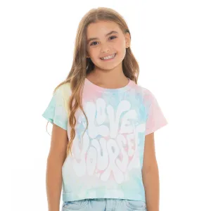 TIE DYE GRAPHIC T-SHIRT FOR GIRLS