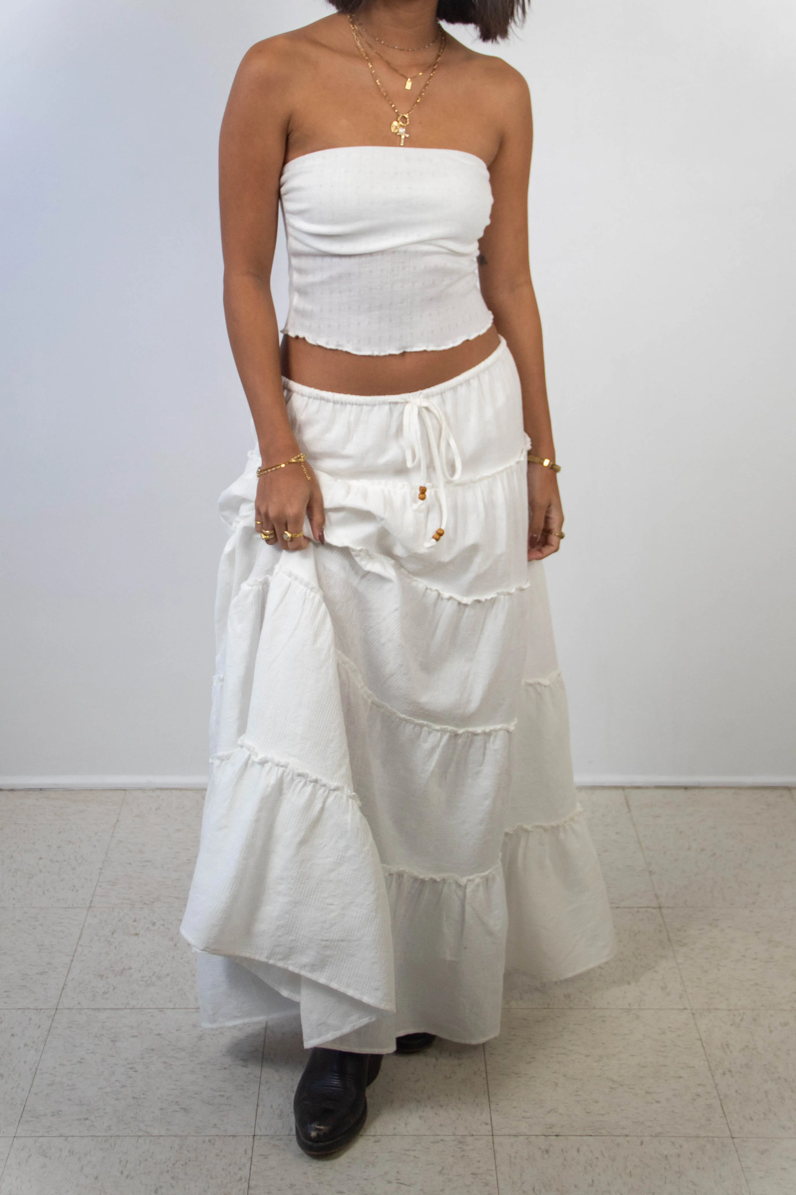 Tiered Maxi Skirt