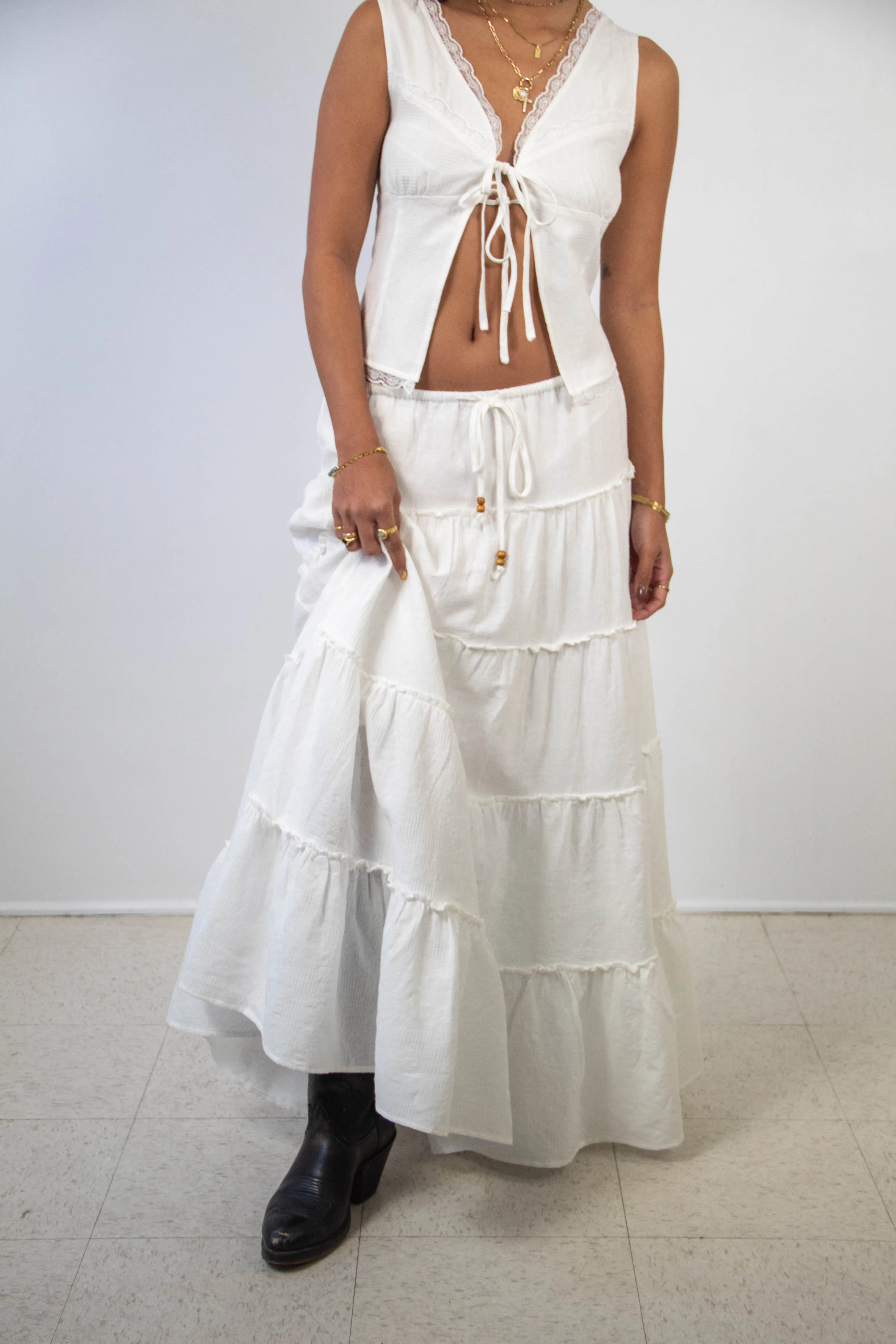 Tiered Maxi Skirt