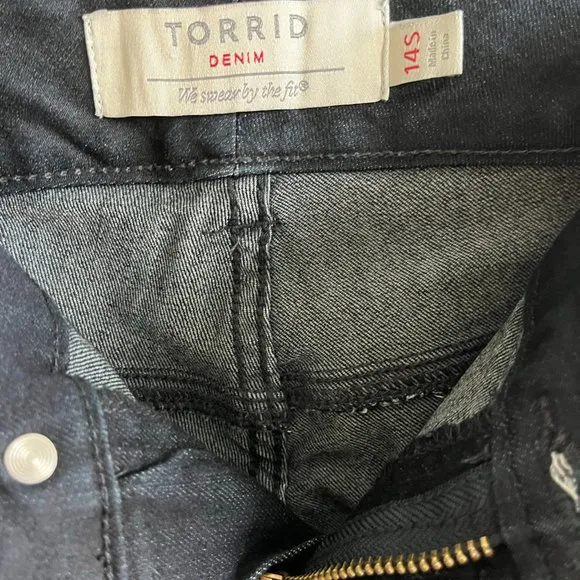 Torrid Dark Wash Stretch Jeggings Size 14 Style 10114977