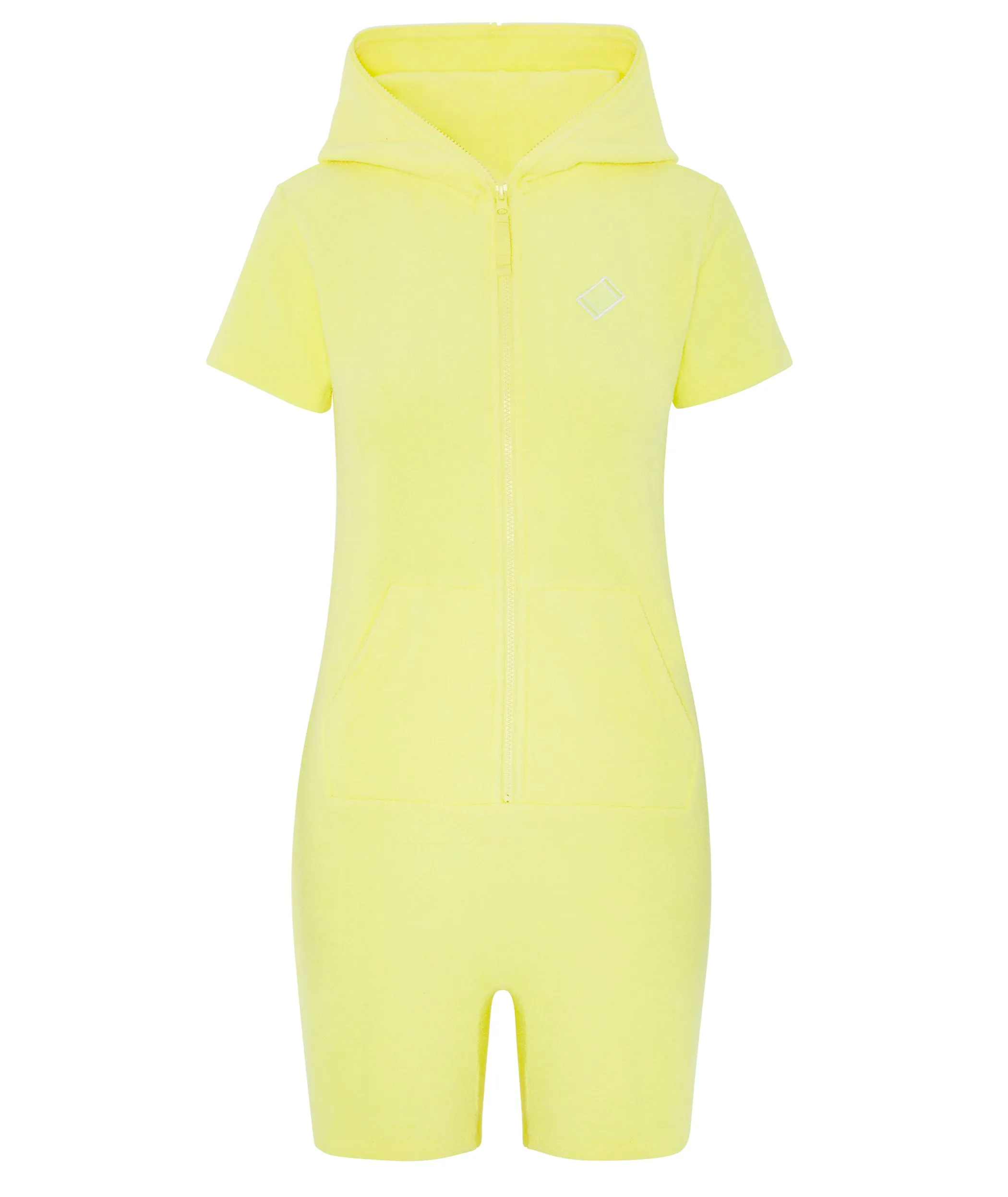 Towel Short Slim Jumpsuit Yellow