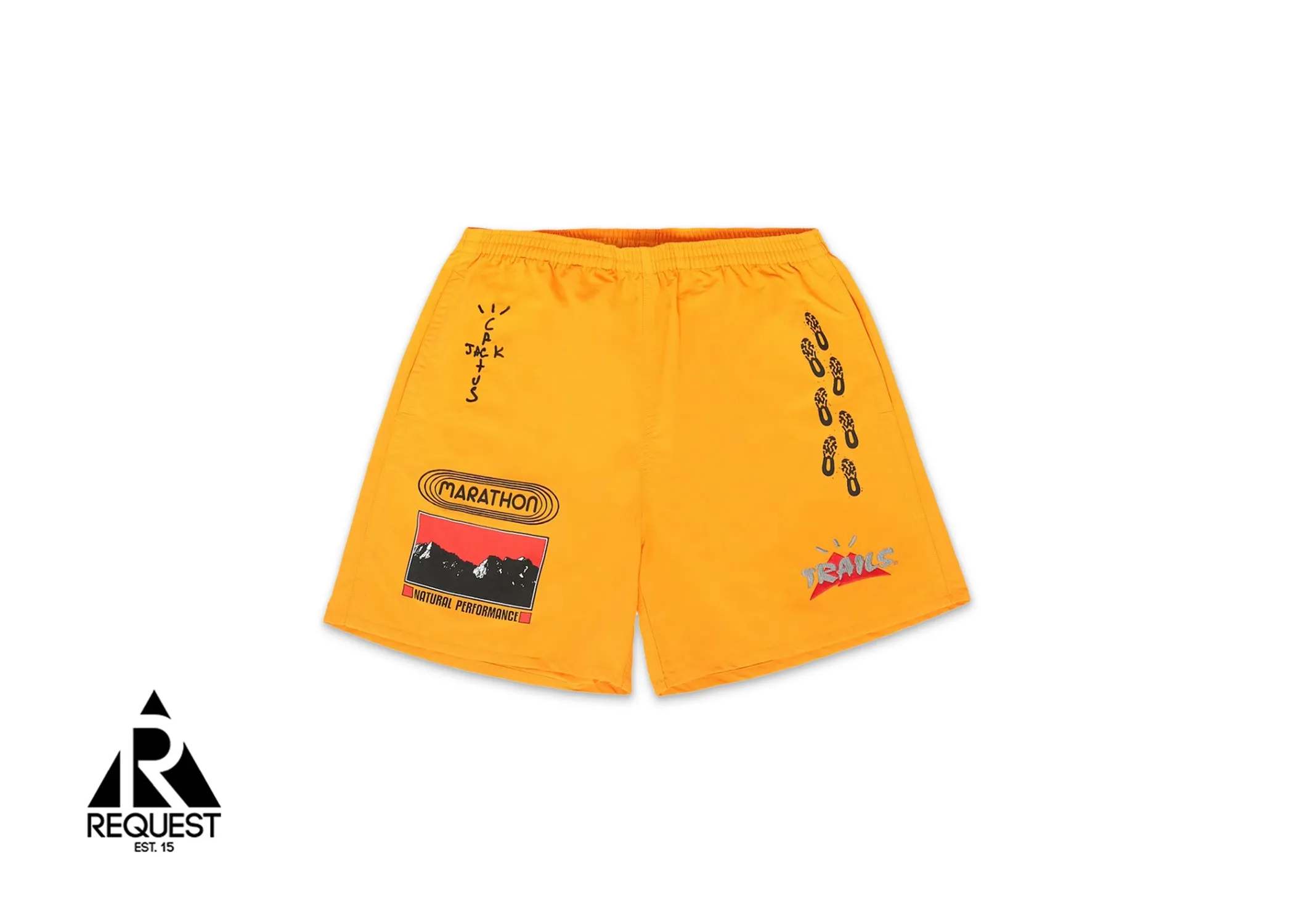 Travis Scott Path Shorts "Gold"
