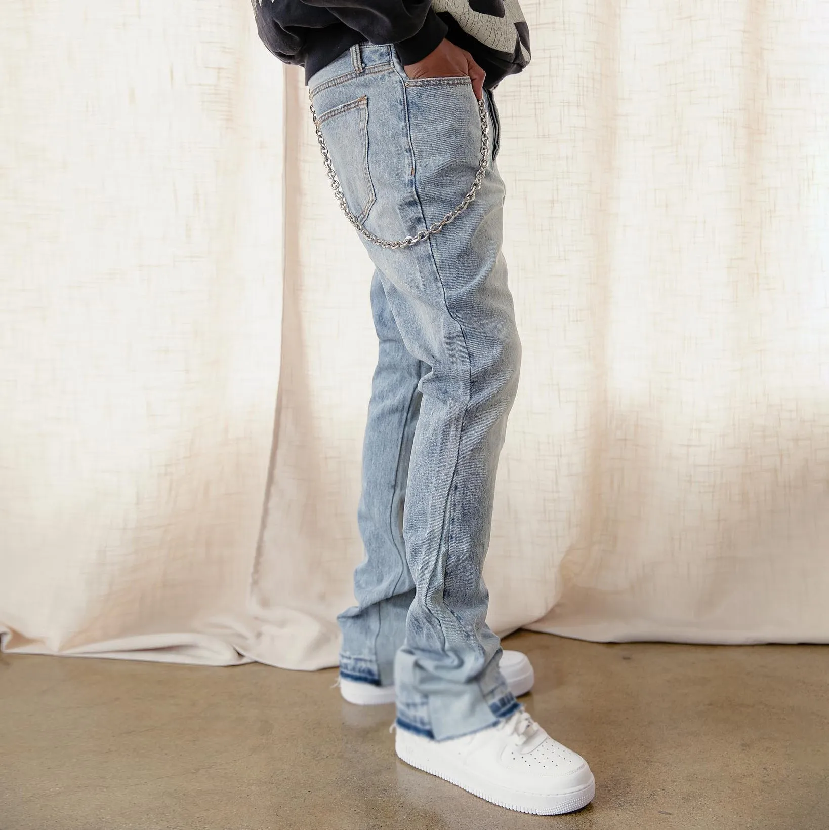 Trendy Stretch Casual Street Jeans
