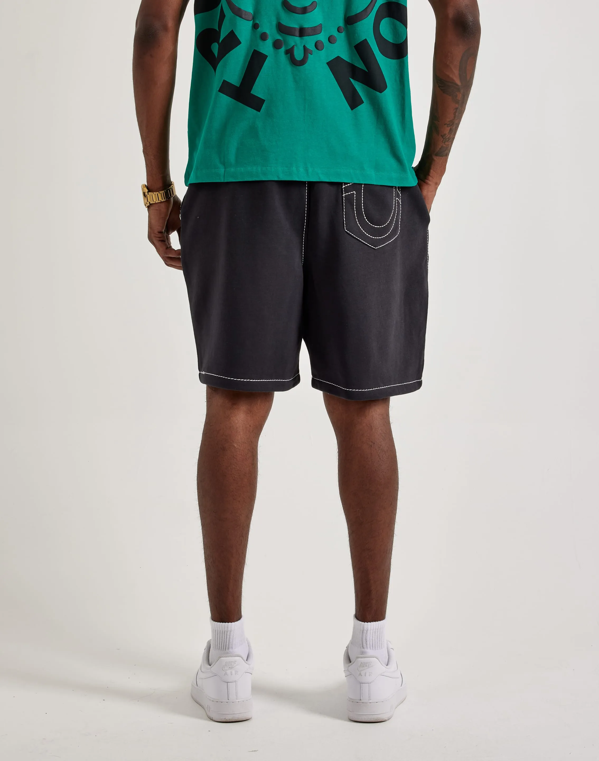 True Religion Big-T Sweat Shorts