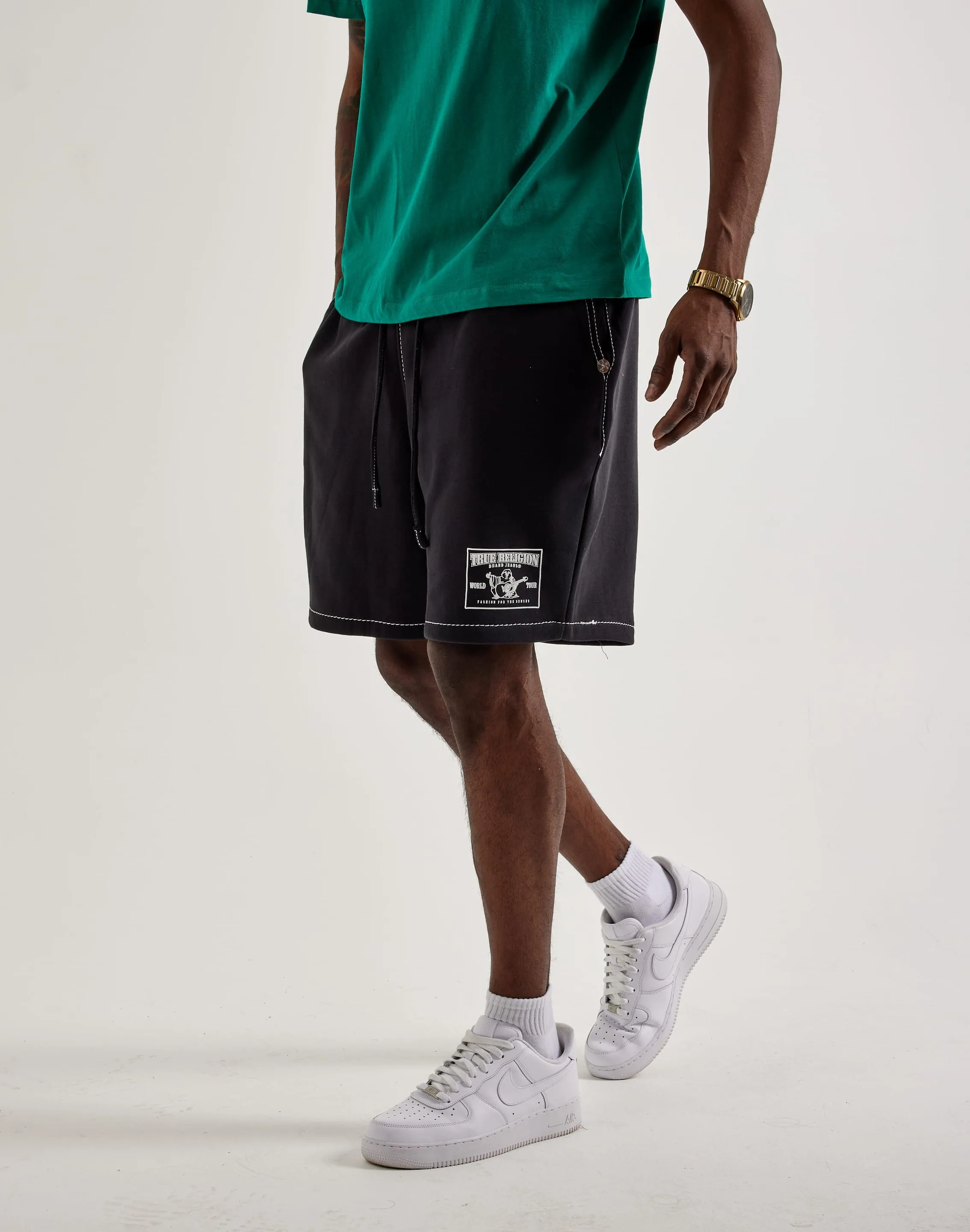 True Religion Big-T Sweat Shorts