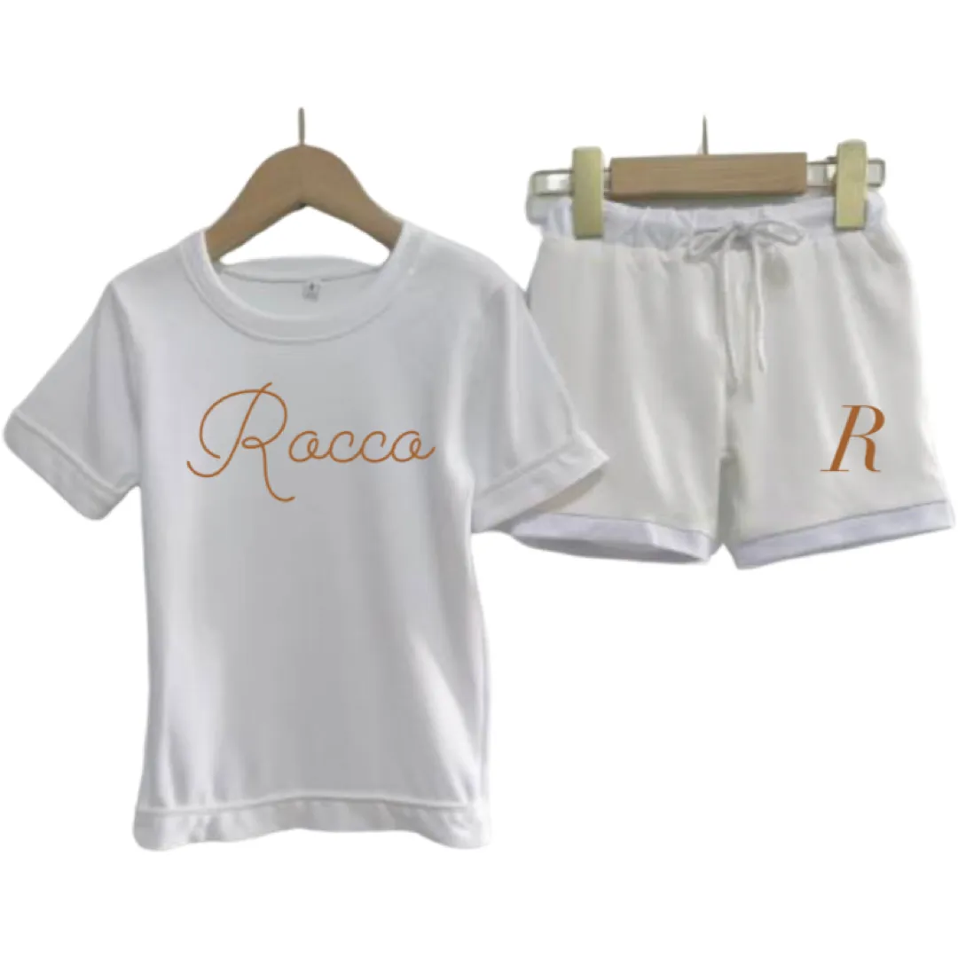 Turtle / Name / Initial - Boys Swimwear and hat set