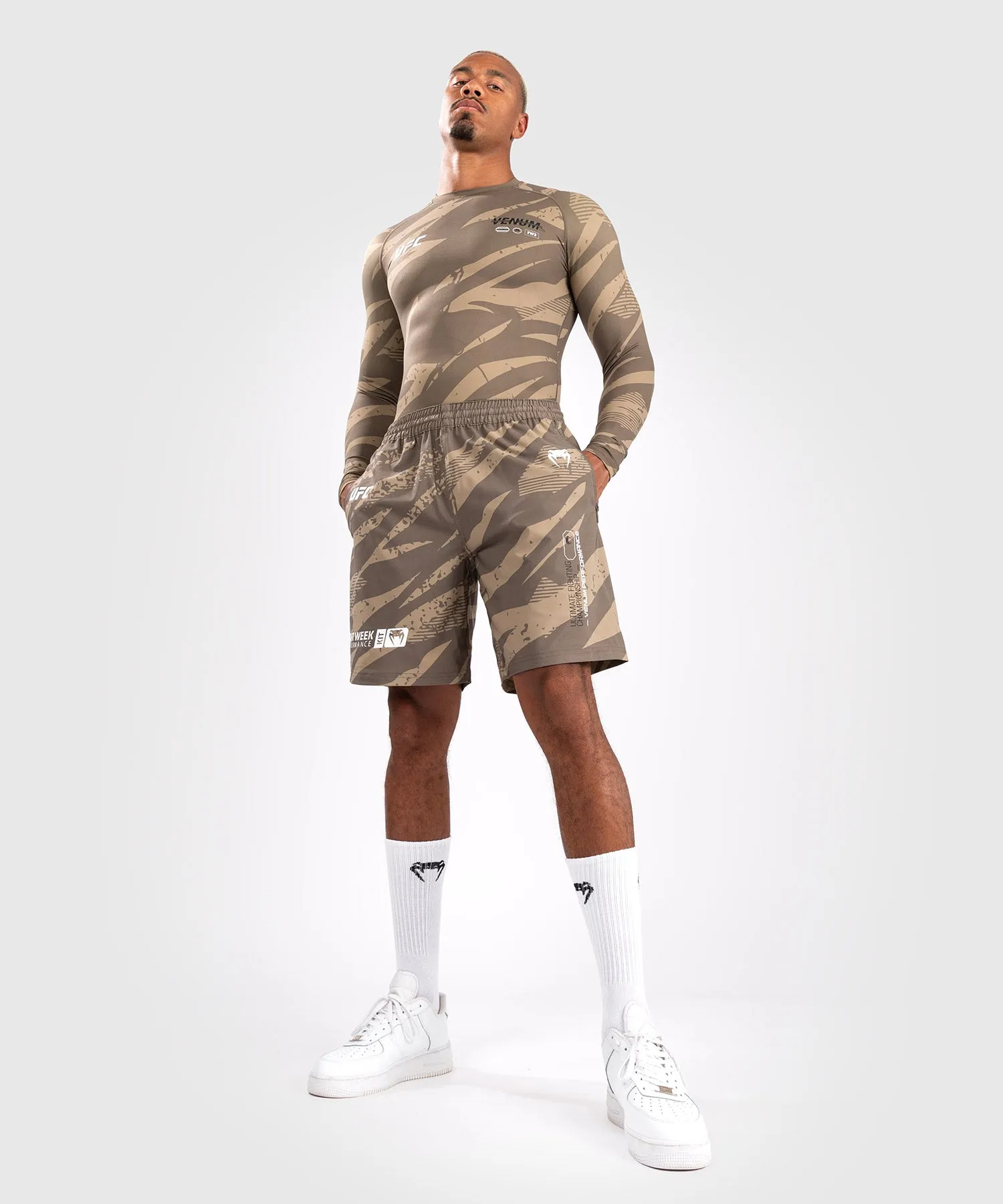 UFC Adrenaline By Venum Fight Week Performance Shorts Voor Mannen - Desert Camo