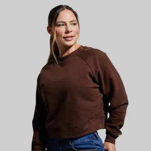 Unmatched Cropped Crew Sweatshirt (Chicory)