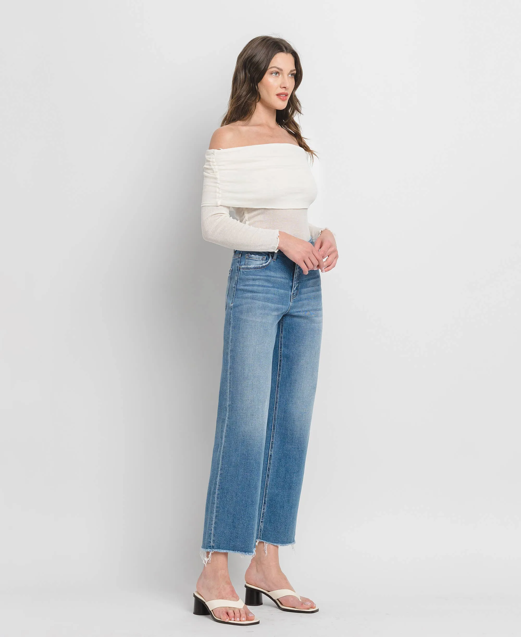 Vervet Cropped High Rise Dad Jeans - FINAL SALE